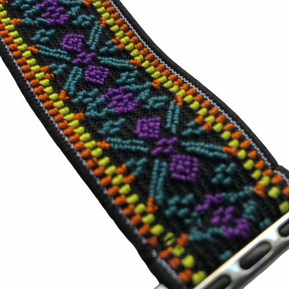 Elastic Stretchy Band Apple Watch 42/44/45mm Adjustable Buckle Colorful NEW - Picture 5 of 9